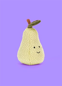 <ul><li><p><span>The pear-fect plush pal!</span></p></li><li><p><span>Straight out of the fruit bowl, the Fabulous Fruit Pear by Jellycat is funky freckled friend with a healthy appetite for hugs!</span></p></li><li><p><span>With a soft green exterior, velvety stalk and leaf, gift this squidgy soft toy to a fruit fan and they&rsquo;ll surely make the perfect pear!</span></p></li><li><p><span>Dimensions: 11cm high, 7cm wide</span></p></li></ul>